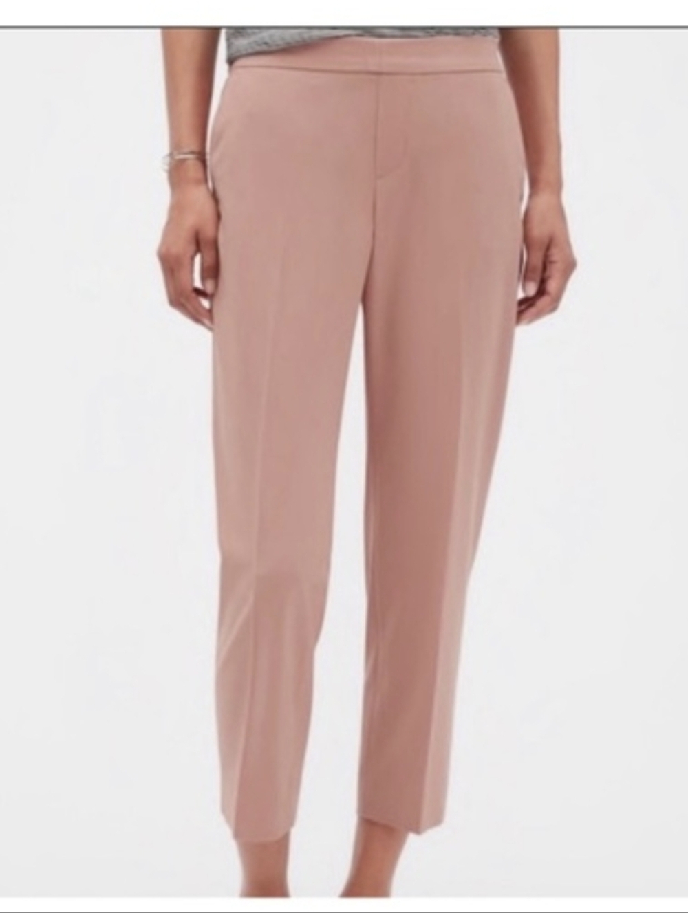 Banana Republic. 'Hayden' Tailored Pants in Blush Pink. Size 0.